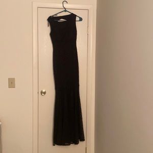 Black dress with lace